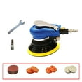 thumbnail image 1 of 5" Non-Dust-Absorbing Matte Surface Circular Pneumatic Sandpaper Random Orbital Air Sander Polished Grinding Machine ,Wide Use, 1 of 6