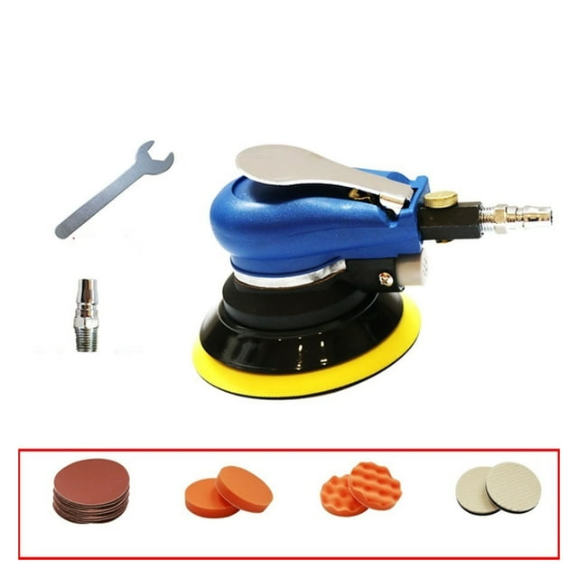 5" Non-Dust-Absorbing Matte Surface Circular Pneumatic Sandpaper Random Orbital Air Sander Polished Grinding Machine ,Wide Use