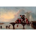 thumbnail image 2 of William Tylee Ranney 24x17 Gold Ornate Framed and Double Matted Museum Art Print Titled - Boys Crabbing, 2 of 4