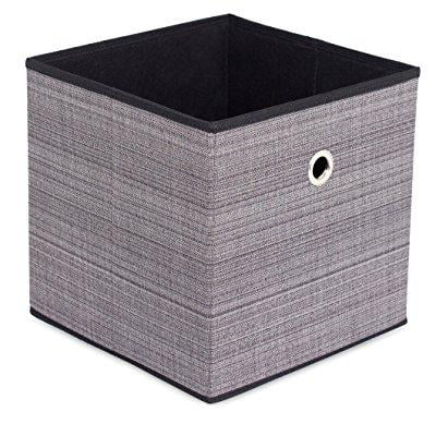 Internet's Best Canvas Storage Bin | Durable Storage Cube Box Basket Container | Clothes Nursery Toys Organizer | (Best Price Clothing Store)