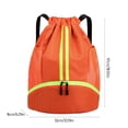 thumbnail image 3 of RuiJiao Clearance Sports Drawstring Backpack - Water Resistants String Bag With Side Mesh Pockets Shoe Compartment Gym Backpack For Women Men, 3 of 7