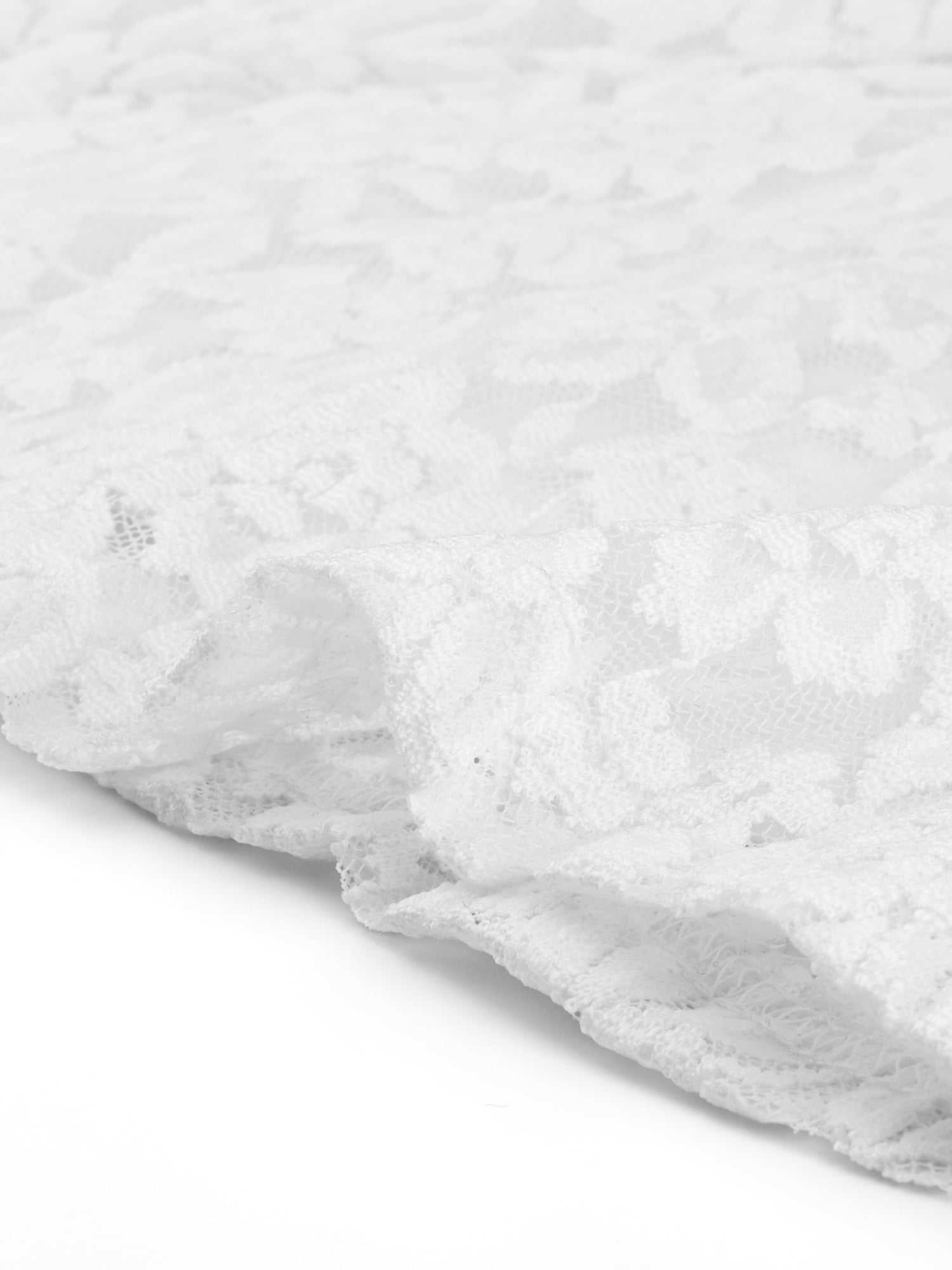 DARING DIVA Lace Peplum Tops Elegant Floral Lace Blouse XS White