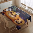thumbnail image 2 of Rectangle Table Cover Happy Halloween Spooky Trick or Treat Pumpkin Table Cloth,Pattern Foldable Table Cloths for Picnic Gathering Halloween Fall Thanksgiving Christmas, 2 of 5