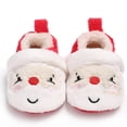 thumbnail image 3 of 1 par de botas navideñas para bebé, pantuflas, botines para recién nacidos, botines cálidos de invierno para niño y niña, 13 cm de largo (blancos), 3 of 7