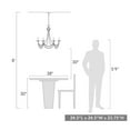 thumbnail image 3 of 7646-6 GA-Golden Lighting-Serafina - 6 Light Chandelier-23.75 Inches Tall and 24.5 Inches Wide -Traditional Installation, 3 of 4