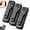3PCS without Memory Card, variant on Ultra HD 2-in-1 Sports Video & Audio Recorder, Clip-On Wide Angle Action Cam, 1080P Wearable Body Camera with IR Night Vision, 180° Rotation for Cycling Travel Meeting