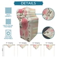 thumbnail image 4 of Rose Flower Pink Stripe Table Runner Modern Table Flag Home Party Country Wedding Decoration Tablecloth Table Runners, 4 of 5
