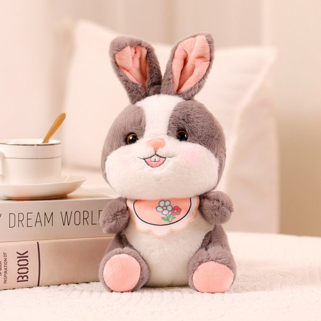 Animales de peluche Kawaii para niños, conejo que sostiene zanahoria, juguete de peluche suave, muñecos relajantes con dientes grandes, juguetes para niños y niñas, regalo de decoración zhangyuxiang LED