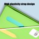 thumbnail image 4 of Carpeta de almacenamiento de datos de oficina con 6 rejillas y diseño de arcoíris, organizador de archivos de papel A4 con cierre de hebilla elástica para el hogar, la escuela y la oficina., 4 of 6
