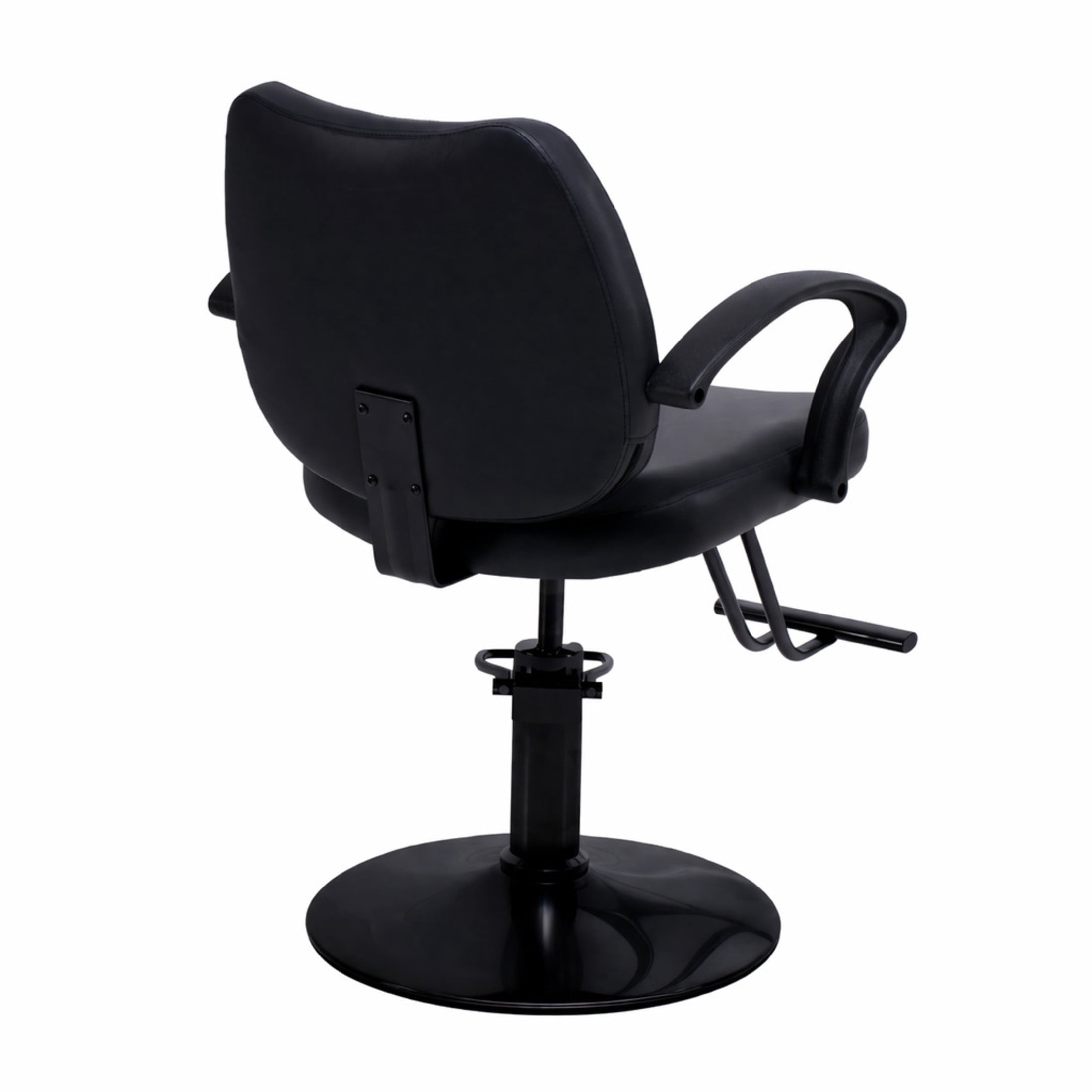 Noble House Hydraulic Barber Styling Chair, Adjustable Height, PU Upholstery, Black