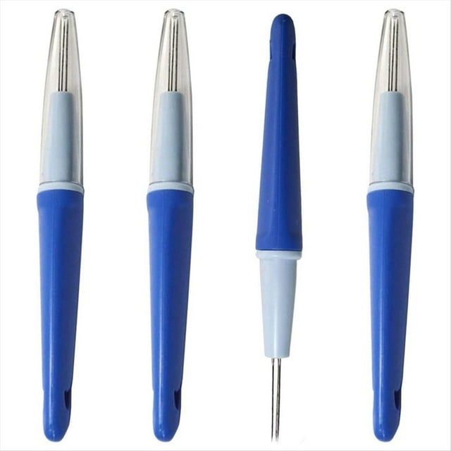 4 Piezas de Herramienta de Fieltro de Aguja con 3 Agujas, Herramienta de Fieltro de Aguja Estilo BolíGrafo con 3 Agujas, Herramientas de Aguja de Fieltro de Lana