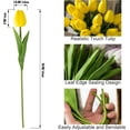 thumbnail image 2 of 10pcs Purple Artificial Tulip Flowers, Silk Fake Flowers 13" for Mother's Day, Easter, Valentine’s Day Gifts in Bulk, Home, Kitchen, Wedding Decorations, 2 of 5