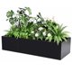 thumbnail image 1 of Yeshouse Macetero grande de metal para plantas de exterior, rectangular de acero resistente con montaje a presión para jardín, patio y jardín, 1 of 8