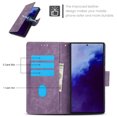 thumbnail image 3 of Dteck Wallet Case for Samsung Galaxy S25 Ultra,Magnetic Pattern Leather Credit Card Holder Slots Case Shockproof Flip Kickstand Cover with Wrist Strap for Galaxy S25 Ultra,Purple, 3 of 7