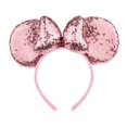 thumbnail image 1 of A Miaow Diadema con Orejas de Lentejuelas de ratón Negro 3D MM Broche para el Cabello de Mariposa con Purpurina Suministro de Parque Accesorio fotográfico para Adultos y Mujeres (Rosa de sueño de Saku, 1 of 5