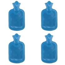 Thick Hot Water Bag Rubber Winter Warm Hot Water Bag Hand Warmer Girls Pocket Hand Feet Warm Water Bottle, 4 Pack 500ML