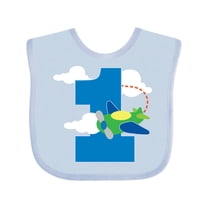 Inktastic 1st Birthday Airplane Pilot 1 Year Boys Boys Baby Bib