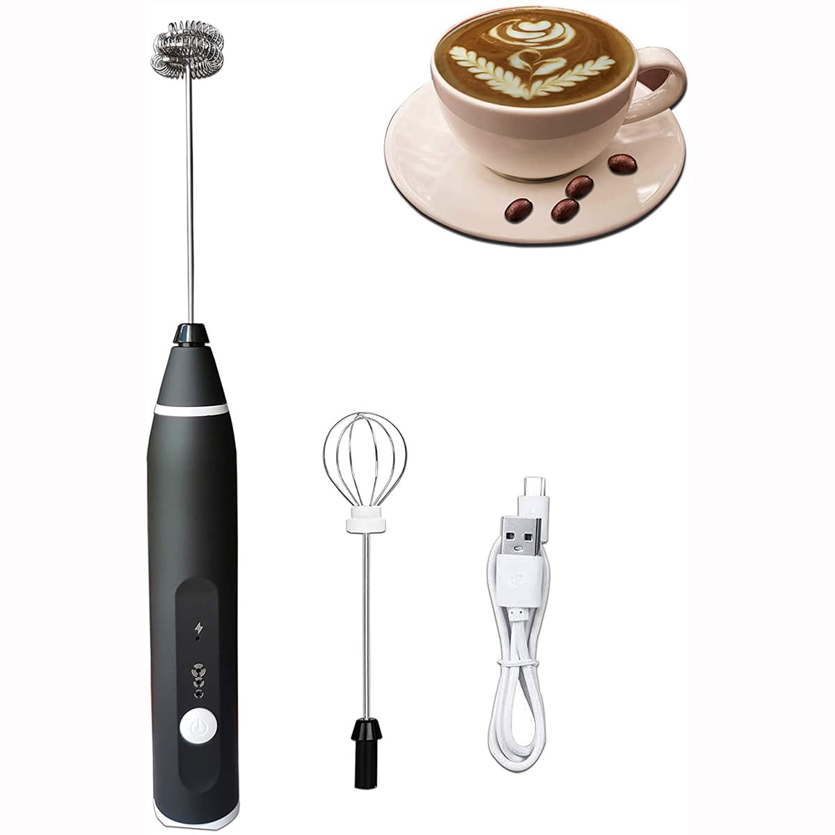 Electric Milk Frother Handheld Mini Foam Maker Coffee Drink Mixer Rechargeable Electric Milk Frother Handheld Mini Foam Maker Coffee Drink Mixer Rechargeable