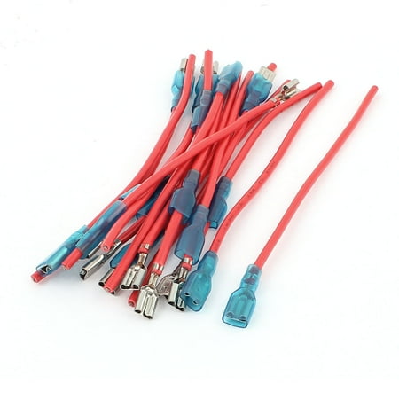 Car Speaker Insulatation Terminal Wire Connector Cable Red Blue 15Pcs