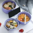 Xindewwl Ramen Bowl Set Microwave Ramen Cooker Instant Noodles Bowl