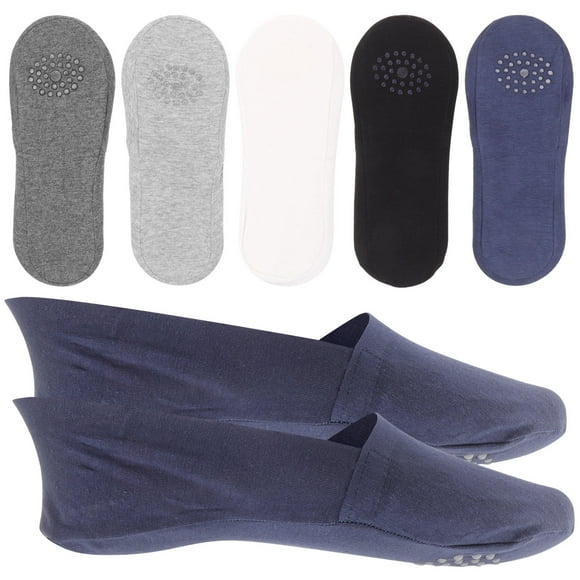 unbranded 5 Pares De Calcetines Invisibles Para Antideslizante Colores Surtidos Para