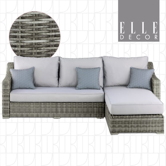 Vallauris Wicker Patio Storage Sectional Sofa