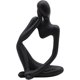 thumbnail image 5 of Estatua del pensador, estatua de escultura abstracta del pensador de resina, izquierda negra-- Bolígrafo Bolígrafo Bolígrafo de papelería, 5 of 5