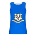 thumbnail image 3 of Njoeus Graphic Tees for Men Big & Tall American State Flag Tank Tops Fitness Muscle Tee Sleeveless Shirts for Men Summer Sports Gym Workout T-Shirts S-4XL (Connecticut), 3 of 4