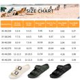 thumbnail image 7 of Flat Sandals Women Men For Summer Beach , Comfortable Foam Slides with Arch Support Adjustable Buckle, 7 of 7