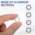 thumbnail image 4 of Uxcell M10x14x1mm Flat Washers, 100PCS Aluminum Automotive Drain Plug Gaskets, Silver, 4 of 7