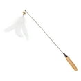 thumbnail image 2 of Interactive Cat Feather Toy Stick | 360° Rotating Spring | Replaceable Feathers & Bells | Multi-Sensory Catnip Play Wand | Washable, Ergonomic Handle | 49cm | For Cat Exercise & Training, 2 of 6