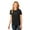 Jet Black, variant on Port & Company Womens Coverseamed Neck T-Shirts