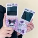 thumbnail image 2 of Funda de teléfono para Samsung Galaxy Z Flip 3, 4, 5, carcasa bonita Kuromi, Hello Kitty, Mickey, Sanrio Edge, cubierta trasera, 2 of 5