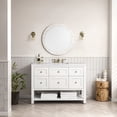 thumbnail image 2 of James Martin 330-V48-BW-3WZ Single Vanity Bright White w/ White Zeus Top, 2 of 7