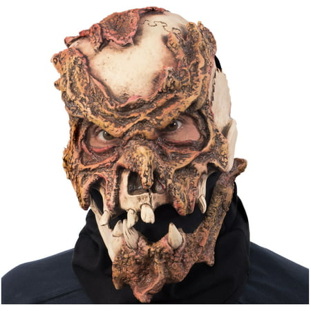 Zagone Studios LLC Exposed Flesh Zombie Face Mask Halloween Costume Accessory, One Size