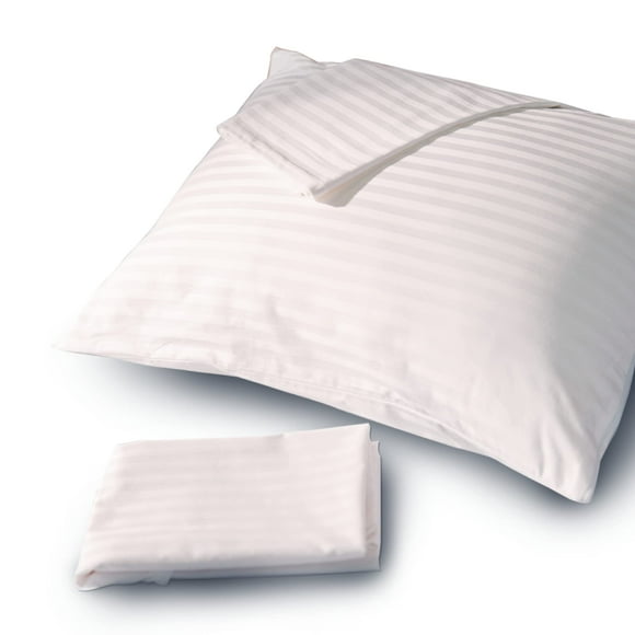 Feelathome Protector De Almohada 100% Algodón Con Cremallera Fundas De Almohada Impermeables - 20 X 26 Pulgadas (Paquete De 4 Estándar) - Funda De Almohada Silenciosa - Protector De Almohada Con Crema