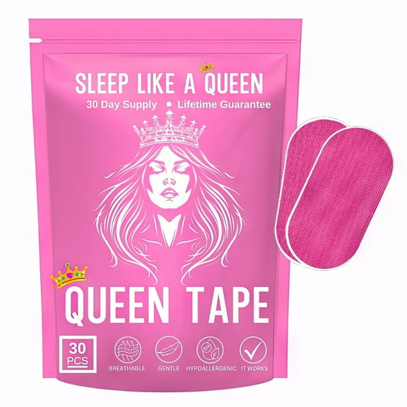 Queen Tape (30 Pack) 1 Month Supply Pink Gentle Adhesion Pink Tape Sports Suitable for Skin