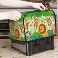 thumbnail image 6 of KLL African Animals in the Jungle Print 2 Slice Toaster Dust Covers Kitchen Small Appliance Cover with 2 Pockets,Can hold Jam Spreader Knife & Toaster Tongs (11.4 x 7.9 x 7.5), 6 of 6