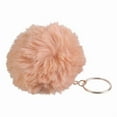 thumbnail image 6 of 3 Inch Fluffy Plush Pom Pom Keychain Faux Fur Pompoms Ball Pendant Charm for Key Ring for Women Girls Jewelry Bag Access, 6 of 10