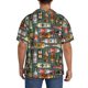 thumbnail image 3 of Balery Alcohol Bottles Camisa Casual de Manga Corta con Botones para Hombre, Texturizada, Estilo Cubano, para Playa, Verano-4X-Large, 3 of 5