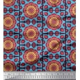 thumbnail image 1 of Soimoi Cotton Duck Fabric Arrow & Floral Mandala Printed Craft Fabric by The Yard 42 Inch Wide, 1 of 1