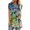 Green, variant on IROINNID Summer Comfy Leisure Tops For Women Printed Round-Neck Loose Short Pullover Sleeve Tops Spring