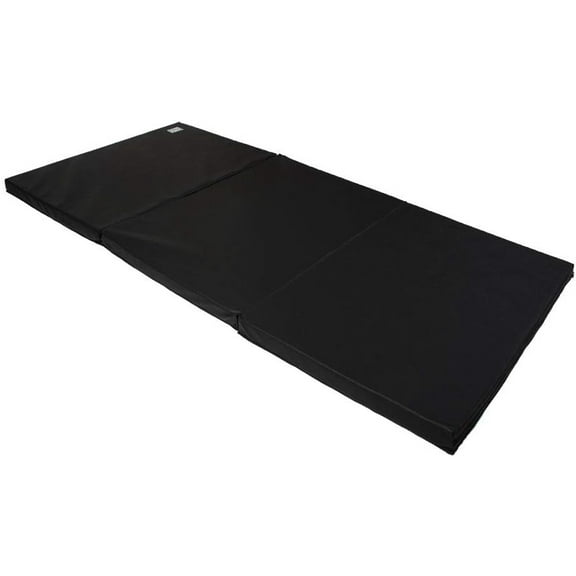 Power Systems Premium Gym mat 72 in. L x 24 in. W x 2 in. thick - Jet Black, 90811