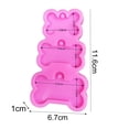 thumbnail image 6 of Reusable 3 Holes Casting Mold - Convenient Cleaning - Decorative Keychain - Solid Color Dog Bone Silicone Casting Mould - Pendant Making Tools, 6 of 8