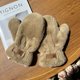 thumbnail image 1 of Guantes de piel de conejo con efecto terciopelo y felpa de papel, guantes cálidos de otoño e invierno, moda de invierno para niñas y estudiantes lindas, 1 of 6