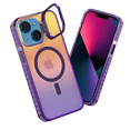 thumbnail image 1 of Funda Case Carcasa Tornasol Color Morado Con Soporte Premium Para iPhone 14 Plus / 15 Plus Compatible Con Magsafe., 1 of 7