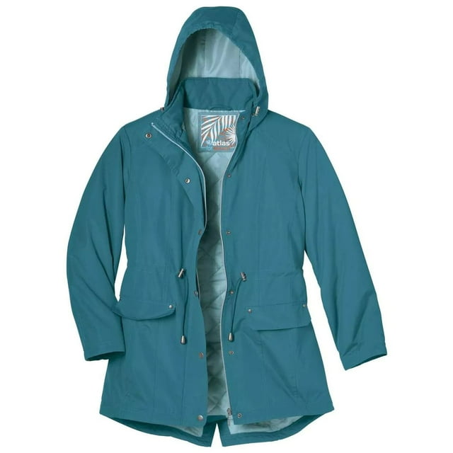 Atlas For Women Womens Water Repellent Quilted Parka