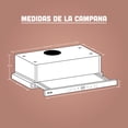thumbnail image 4 of Campana Extractora Telescópica de Cocina ERA 90cm Acero Inox, 4 of 5