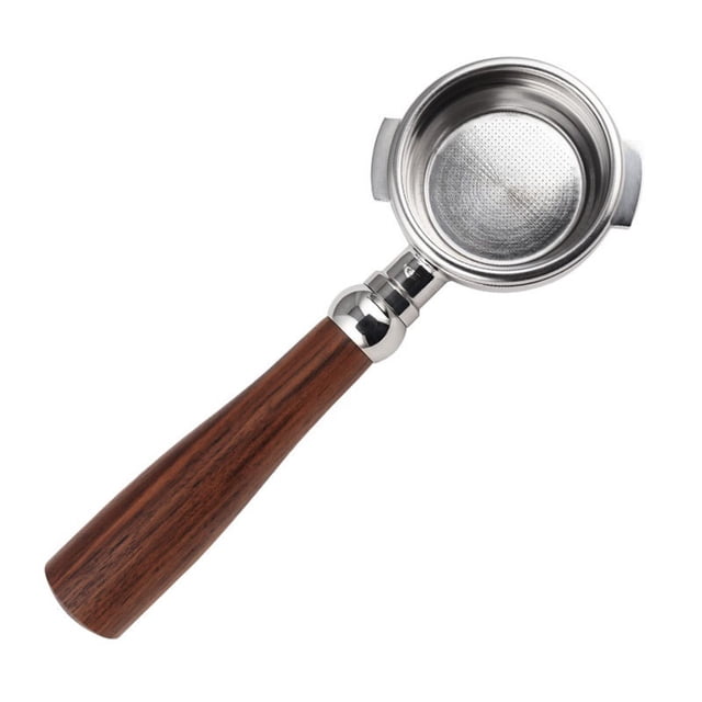 Bearachild Manija de la máquina de café Presión profesional Sin fondo Portafiltro universal Acero inoxidable Tazón de polvo Fabricante Cesta Bar Juegos de servir café y té Tipo 1 Bearachild HA064517-01