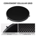 thumbnail image 2 of 9 Inch Reflector Diffuser Bowens Mount Photography Lamp Shape Dish with 60°Honeycomb Grid & White Soft Cloth for Studio Strobe Flash Light Speedlite, 2 of 7